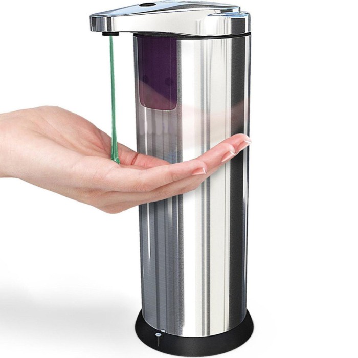 Dispenser Sabun Otomatis dengan Sensor - Stainless Steel