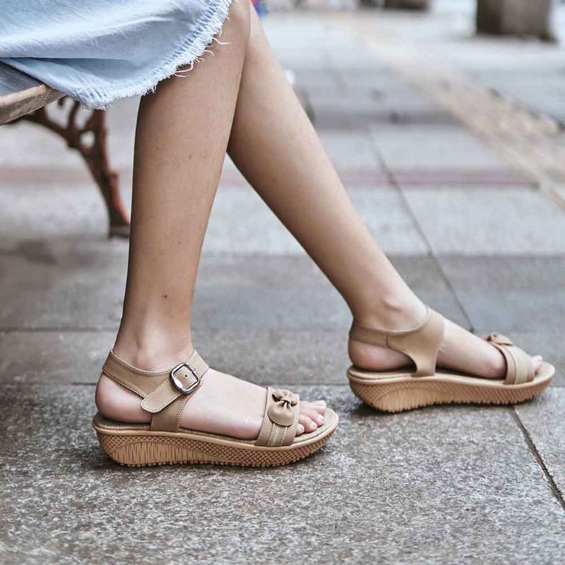 Sandal wedges wanita sendal cantik high quality garansi original best lokal produk