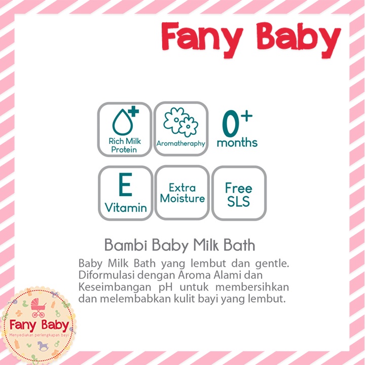 BAMBI BABY MILK BATH MILKY SMOOTH REFILL 450ML