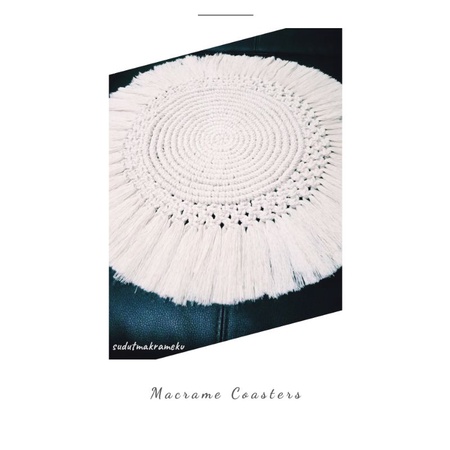 HB Makrame Round Table Runner (Taplak Meja)