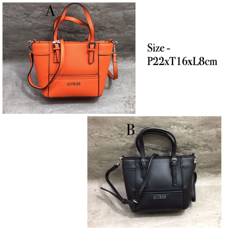 Tas HandBag guess Delaney Logo Mini Tote Handbga Size: P22xT11xL6cm