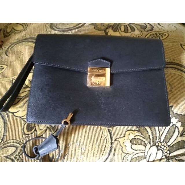 preloved tas branded, merk st dupont preloved tas kulit, tas kerja, tas jinjing, tas kondangan