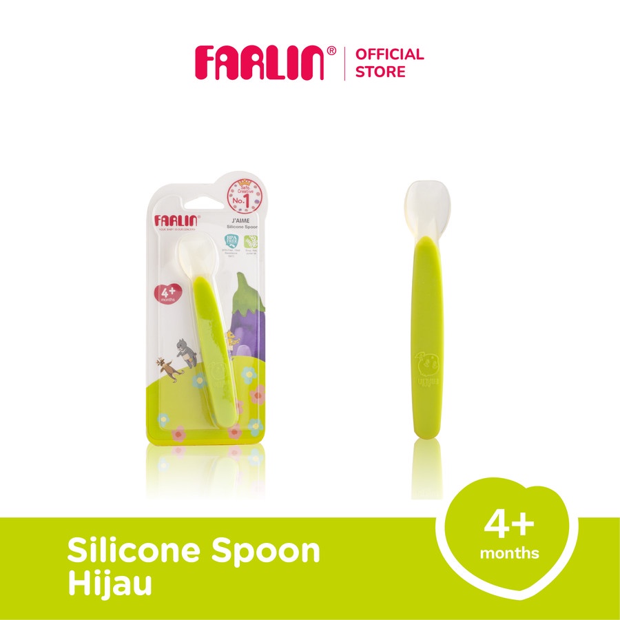 Farlin Silicone Spoon 4m+/Sendok silicone