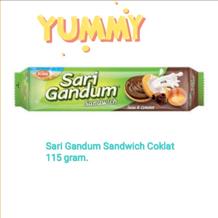 

Wafer-Biskuit- Sari Gandum Coklat Sandwich 115 Gr -Biskuit-Wafer.