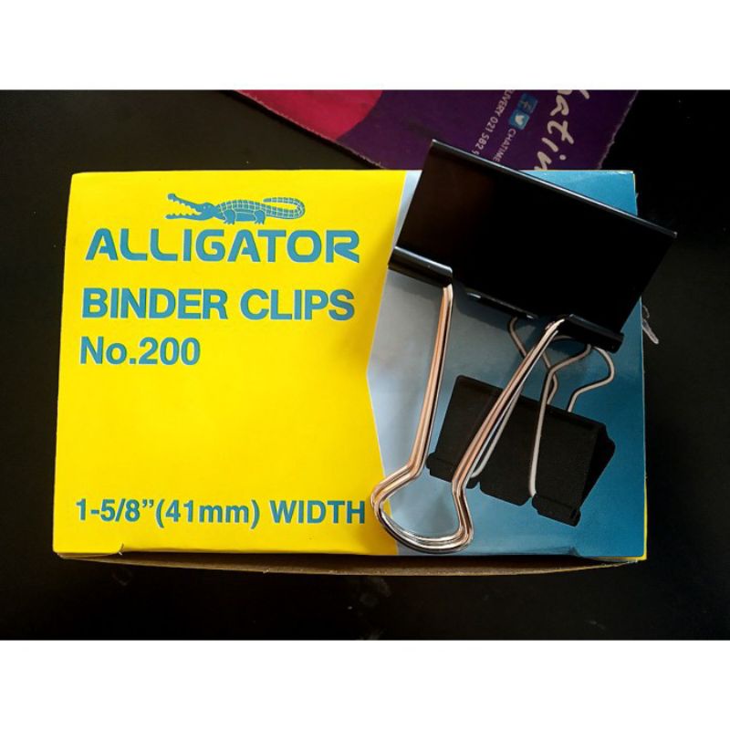 Alligator Binder Clip - Penjepit Kertas Alligator - Binder Klip - Binder Clips