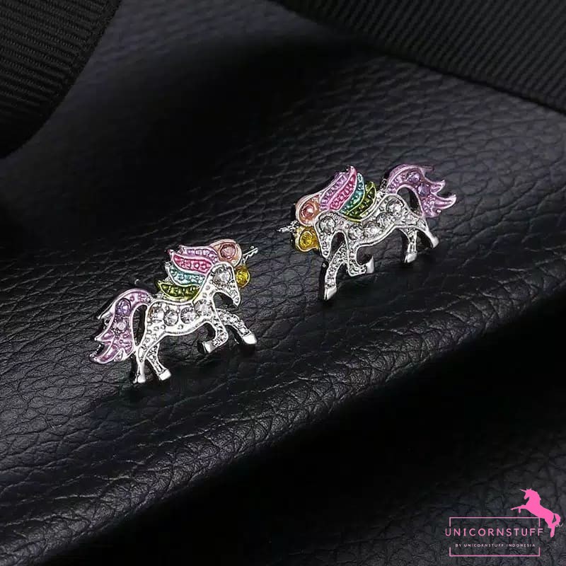 Anting Anting Unicorn Diamond Anak Perempuan Kado Anak Cewek