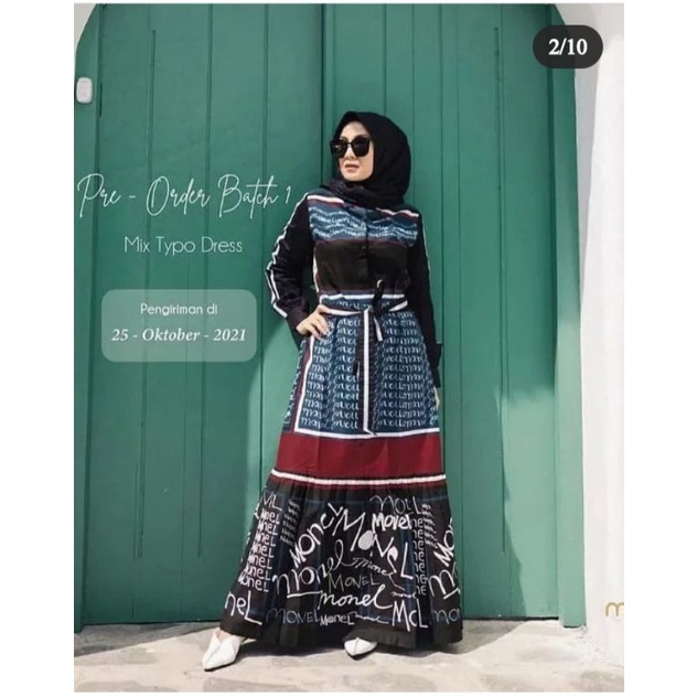 Mix Typo Dress by Monel