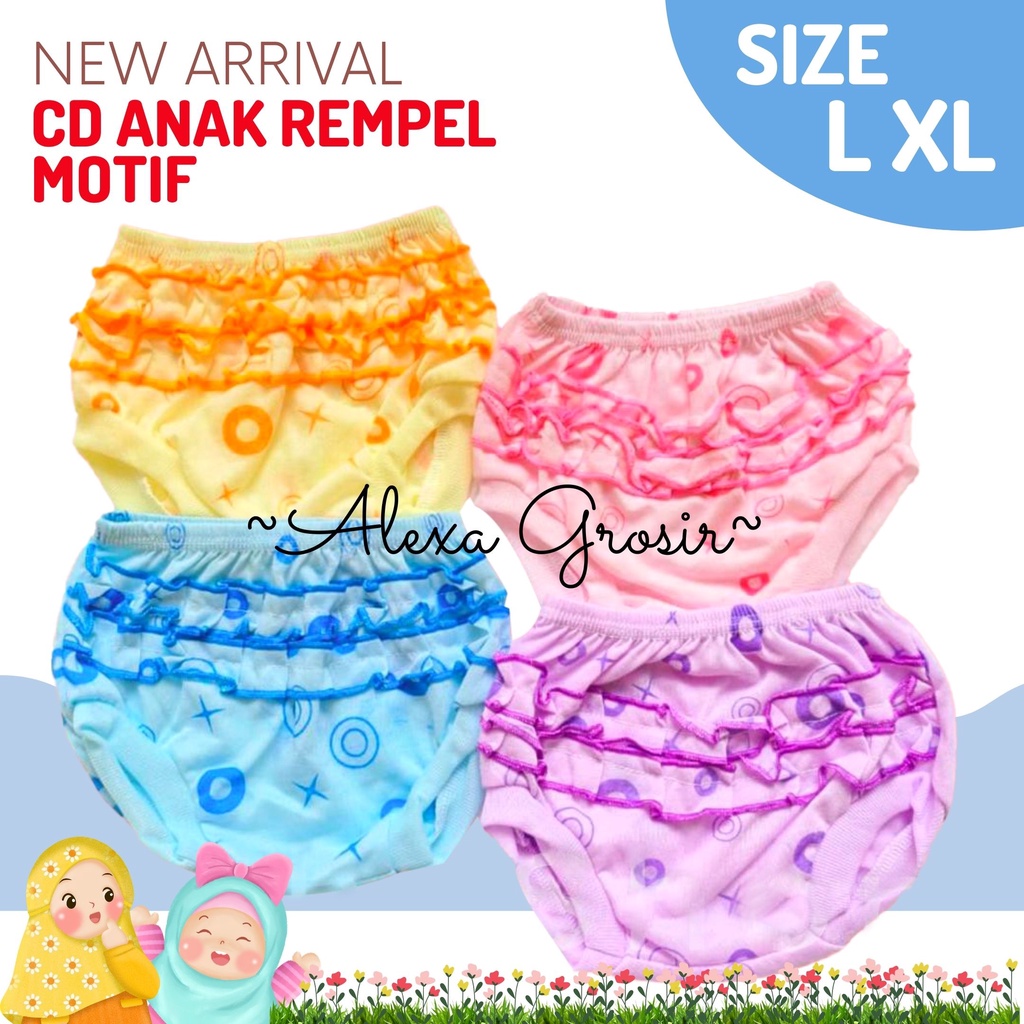 Celana Dalam Baby Motif Rempel Lucu Cd Anak Perempuan Murah