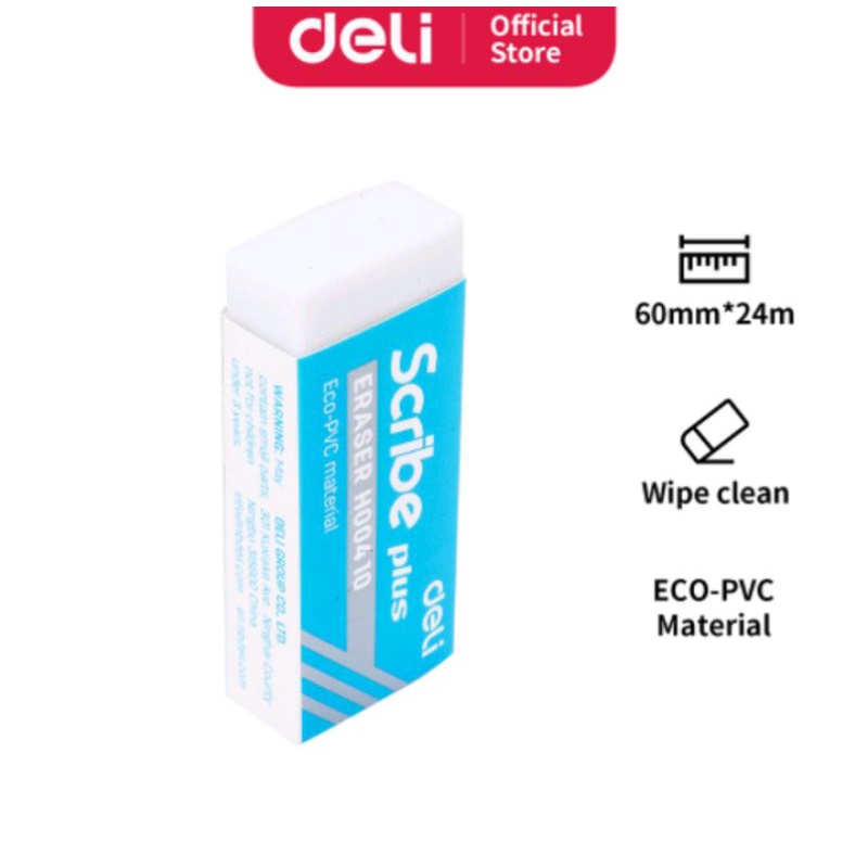 

DELI PENGHAPUS STIP ERASER SCRIBE PLUS H00410