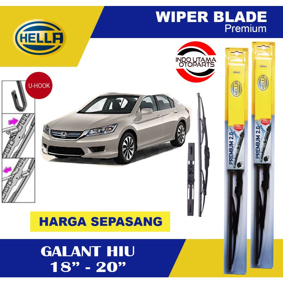 Wiper Blade Mobil ishi Galant HIU HELLA 18-20)