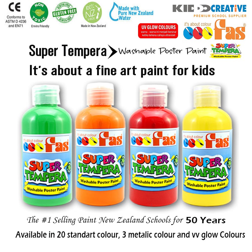 

FAS Super Tempera Fluorescent Colours 250ml