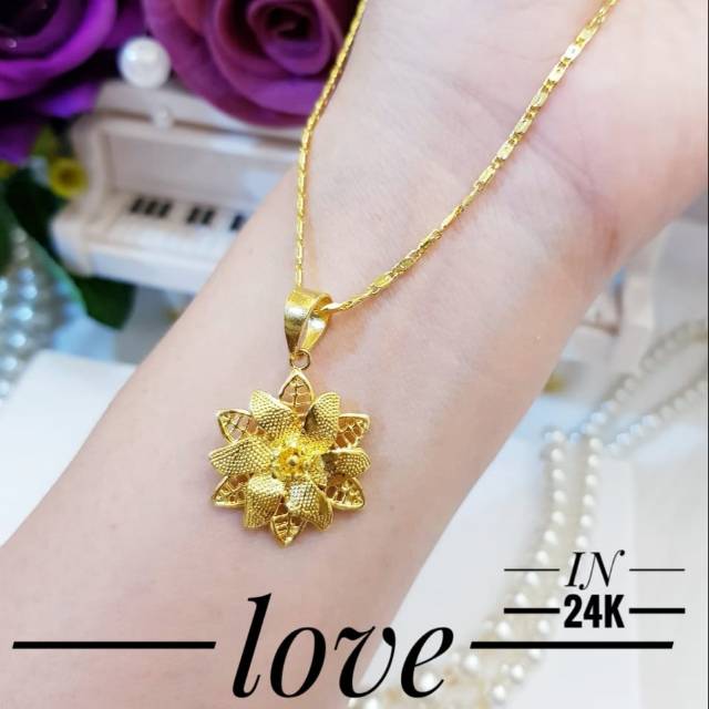 Xuping kalung lapis emas 24k 2223j