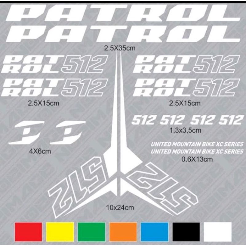 Cutting Sticker Sepeda Patrol