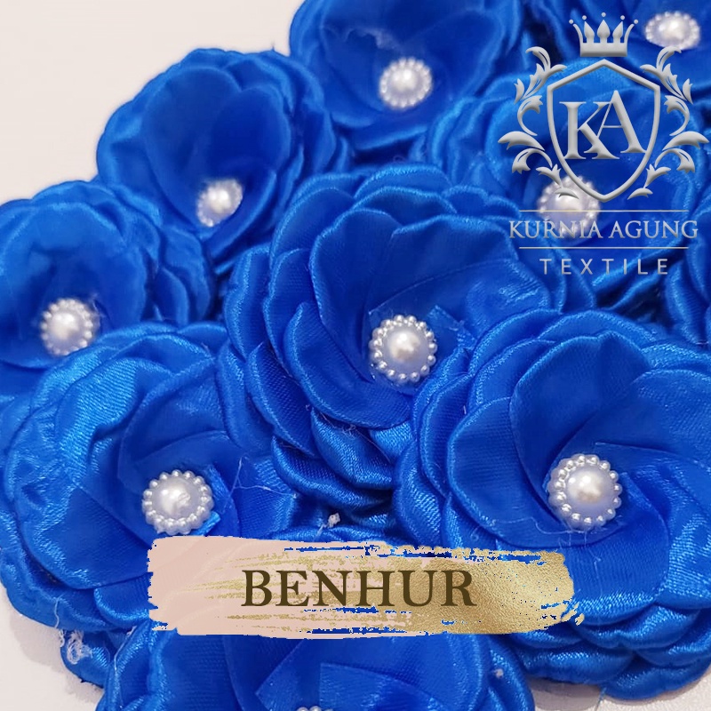 Bunga Satin Gardenia / Bunga Mawar Hiasan Hantaran Pernikahan Souvenir Parcel dijual Per 1 Pcs