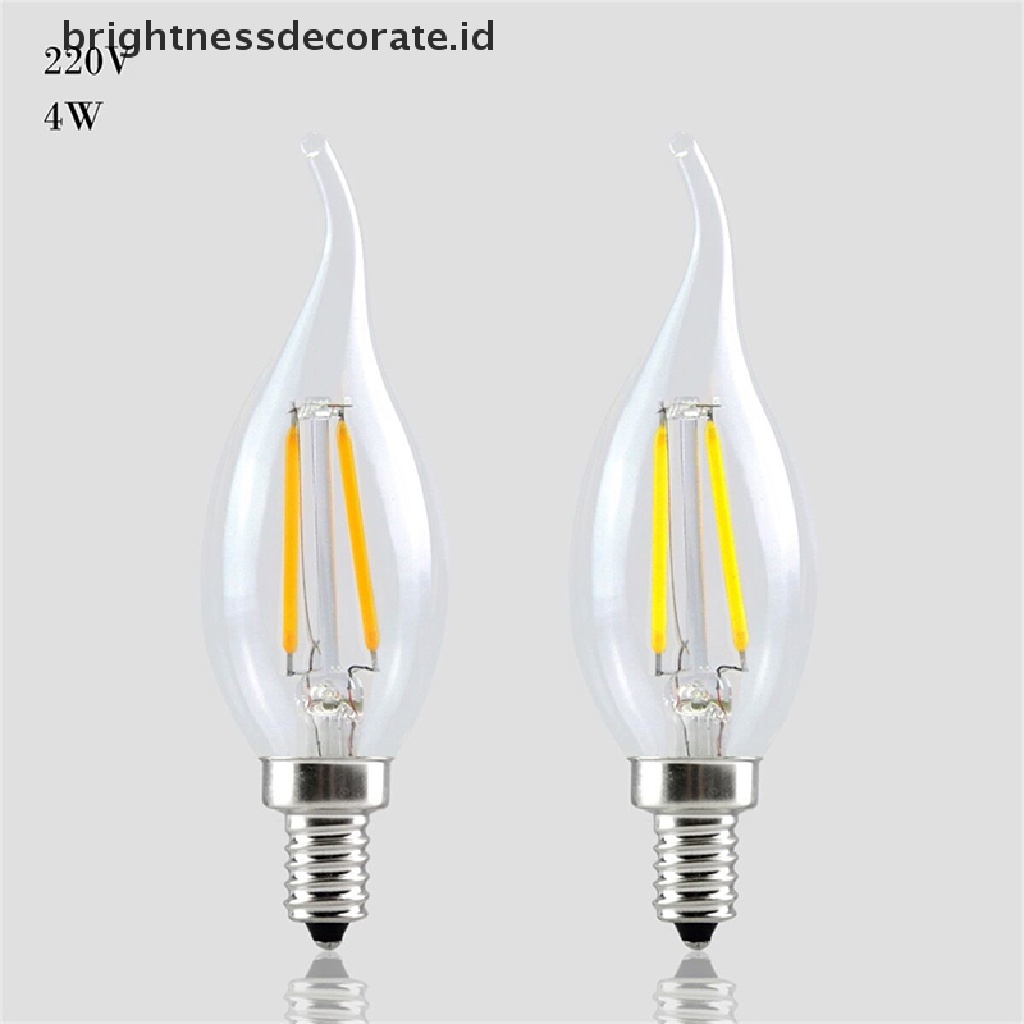 [birth] Dimmable E14 Bulb LED 2W 4W 6W Edison Retro Filament Candle Light 220V 240lm [ID]