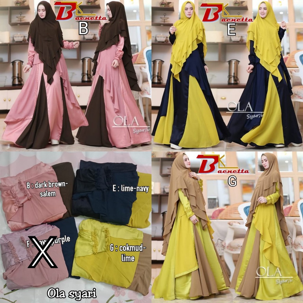 Gamis OLA SYARI Original by BAENETTA