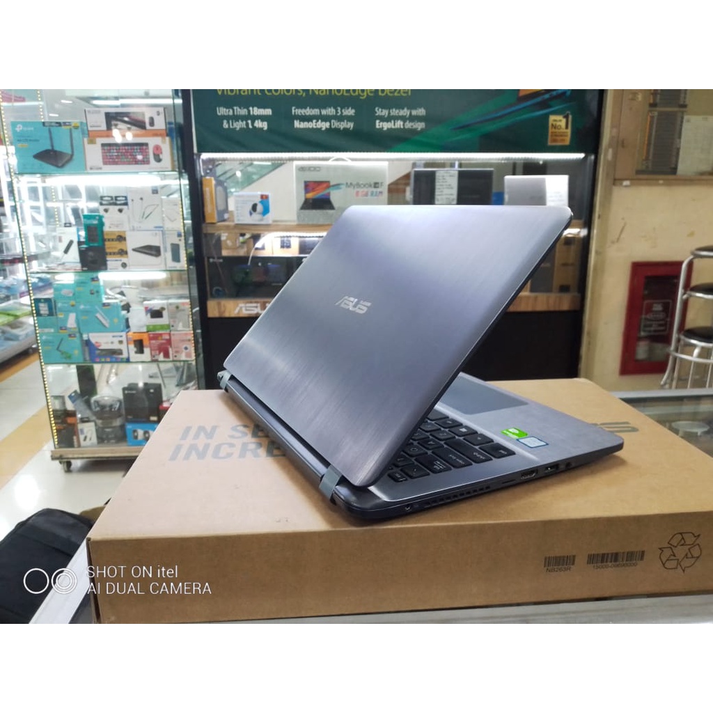 Laptop Leptop Asus Core I5 Gen8 Ram 8gb Ssd 512gb Vga Geforce 2gb 14 Inch Slim Generasi Baru Windows