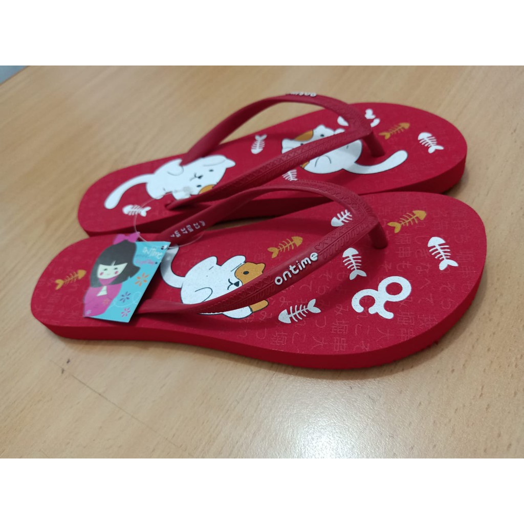 SANDAL ONTIME SHIRO RED