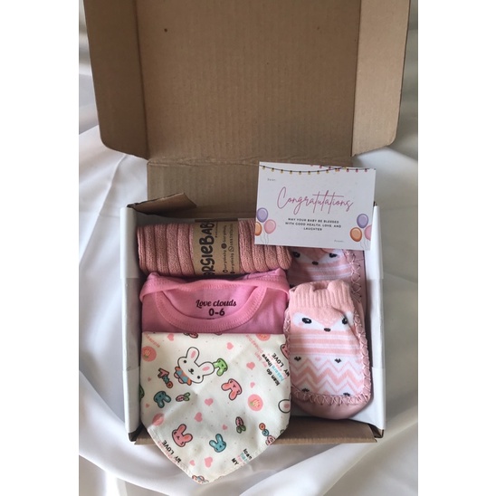 Baby Hampers Set  - Baby Hampers Premium Kado New Born Kado Bayi Paket Hampers Bayi GORGIEBABY-Happy Hampers Pink