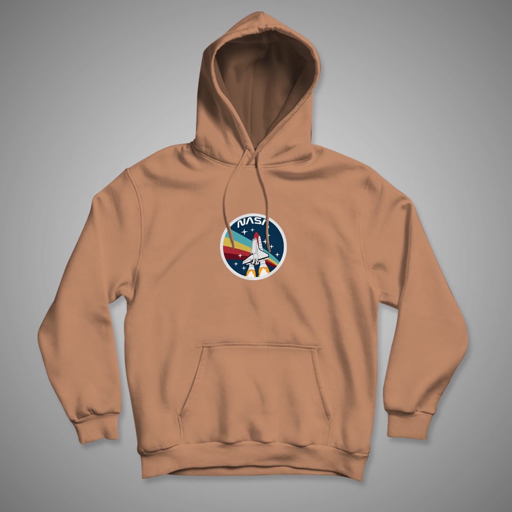 HOODIE WANITA NASA CIRCLE RAINBOW / HOODIE WANITA TEBAL-8