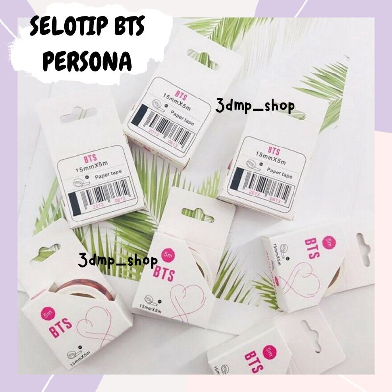 Selotip isolasi solatip washi tape bts persona jin seokjin suga rapmonster