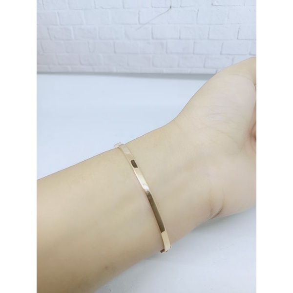 GELANG BANGLE LISTRING MP CART*R PAKU /GELANG PERAK ASLI SILVER 925 LAPIS EMAS/ GELANG FASHION WANITA TERBARU