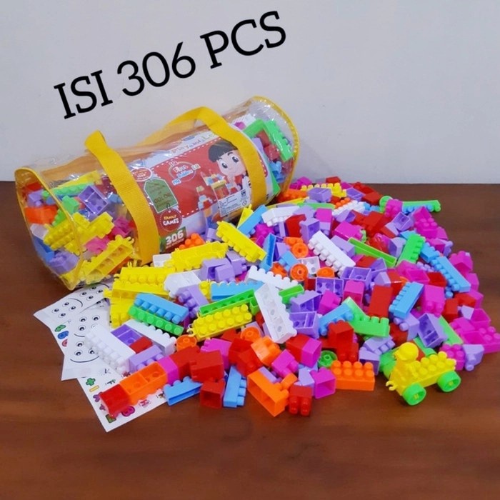 Mainan Block Isi 510 Pcs Edukasi - Building Brick Balok Susun Edukatif Koleksi Anak Laki Perempuan Cowok Cewek