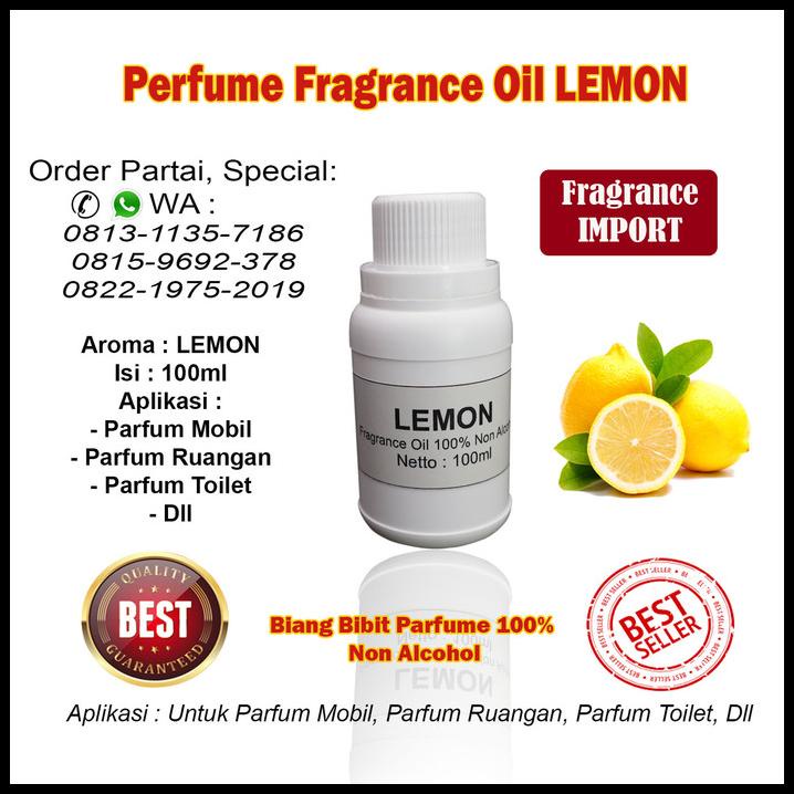 Bibit Biang Parfum Aroma Lemon 100Ml / Parfum Lemon / Biang Lemon