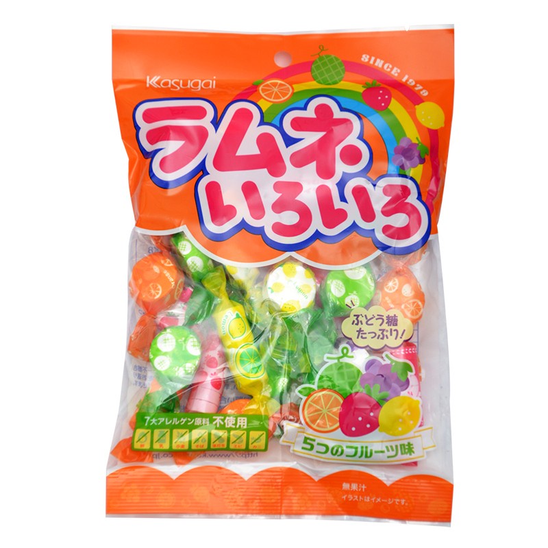 

Kasugai Ramune Iro Iro Candy Collection Permen Assorted Jepang 102gr