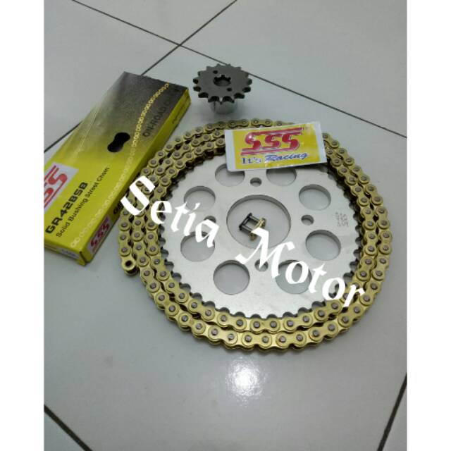 Gear SsS 428 Motor Mx King, Vixion New/Nva/Nvl/R15, Xabre/Byson/Yamaha