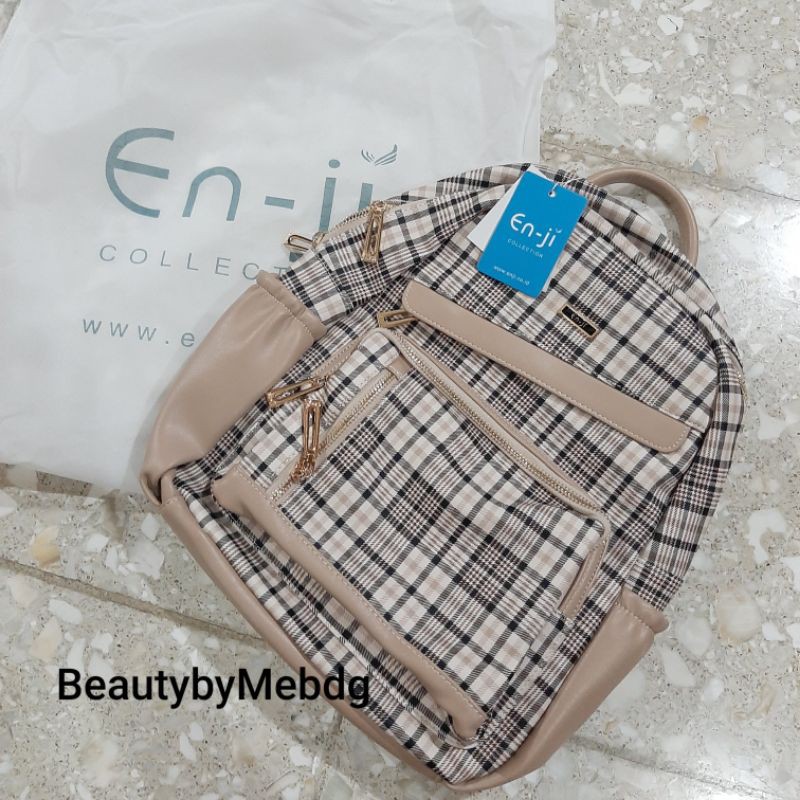 En-ji Dorta Backpack - Khaki / Enji by palomino / tas wanita