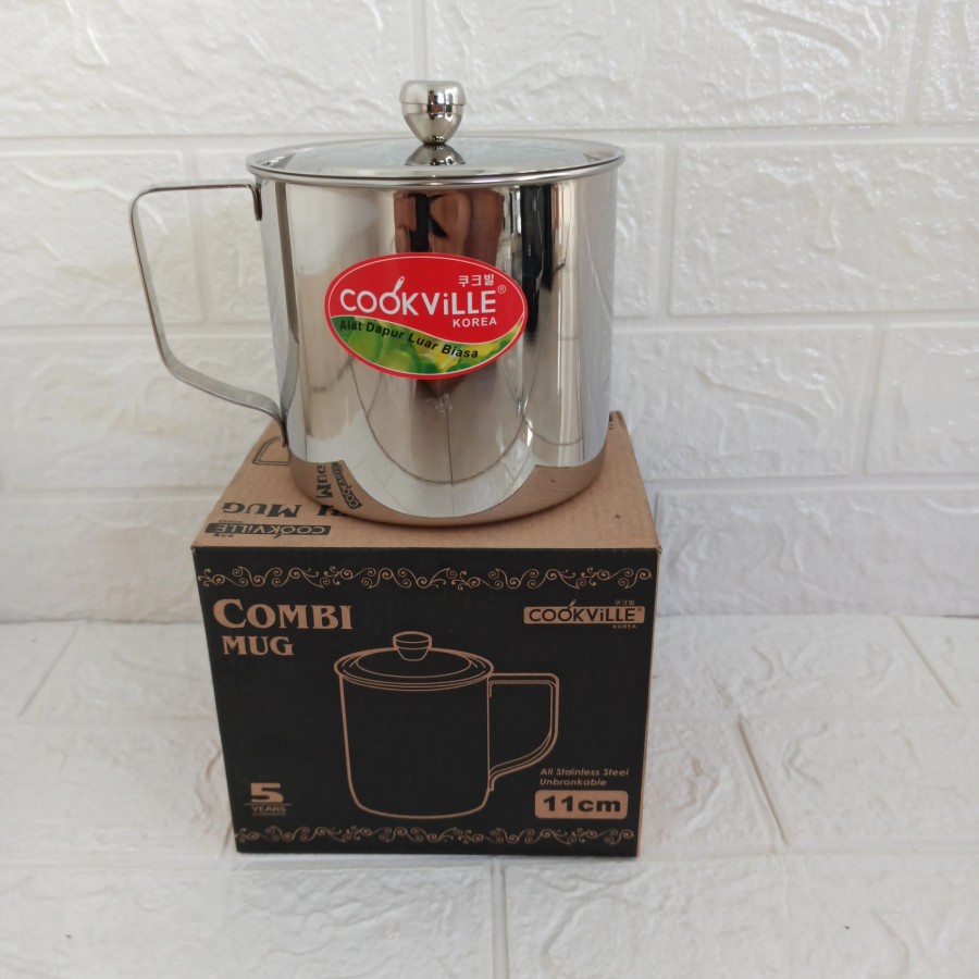 Mug Cookville korea 11cm stainless steel