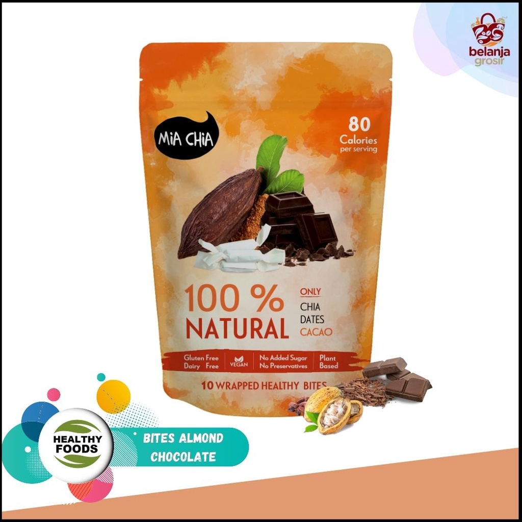 

Healthy Snack Bites Mia Chia chocolate 100gr