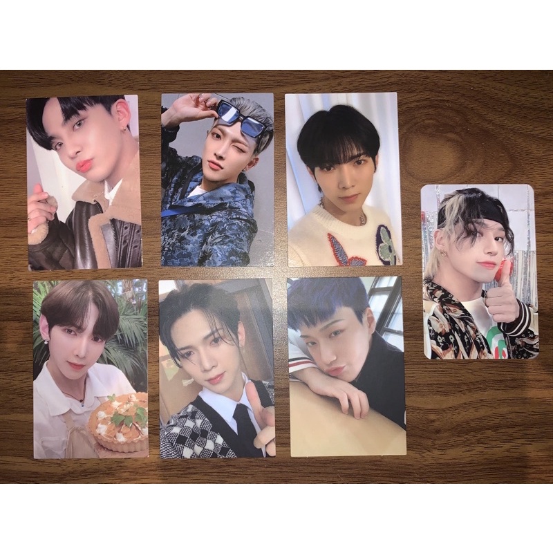 ateez jongho wooyoung hongjoong yeosang san album pob benefit photocard action to answer fever part.