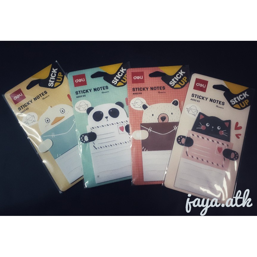 Sticky Notes Motif Amplop Animal A55202 Deli