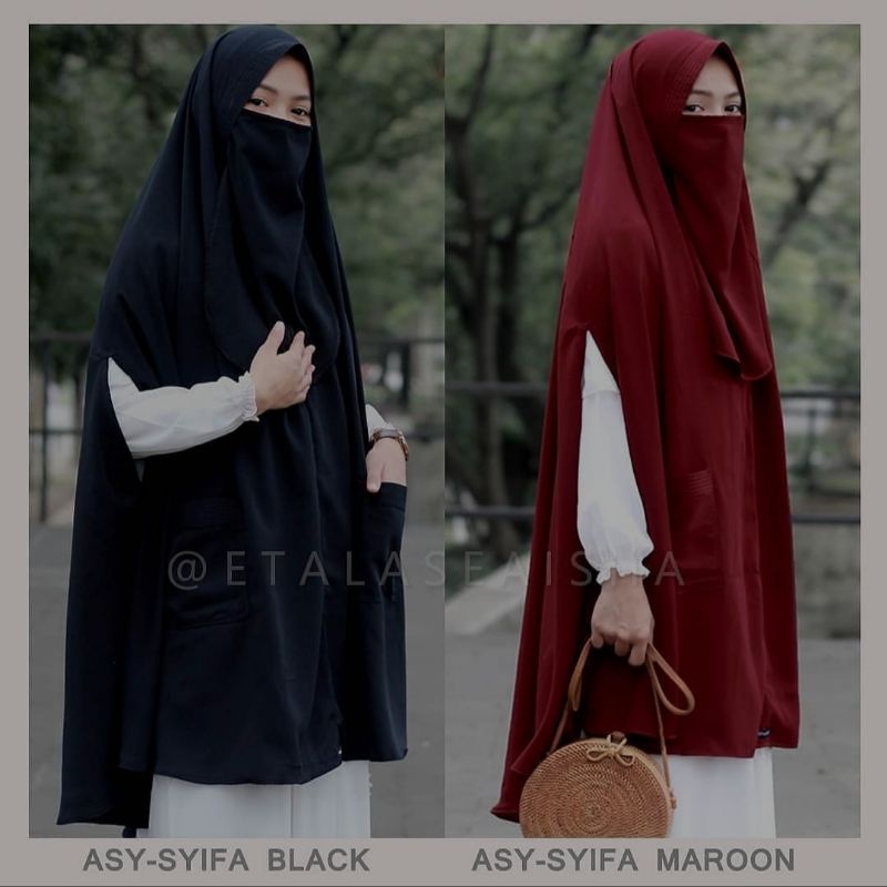 Khimar Jumbo As Syifa Softpet Bonus Cadar Syar'i Asyifa XXL