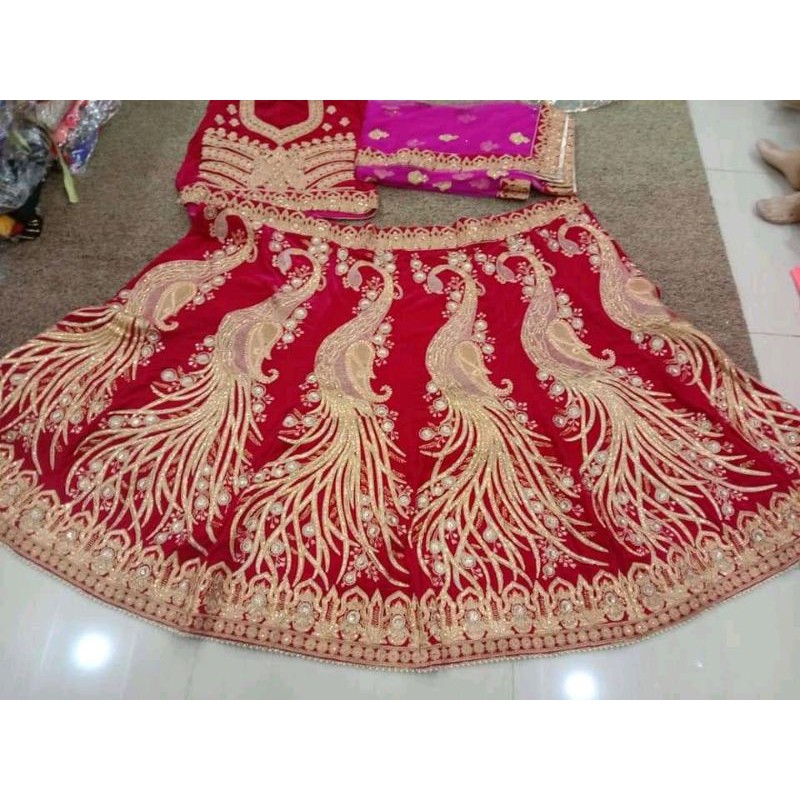 lehengga merak bludru / lehengga india / baju india