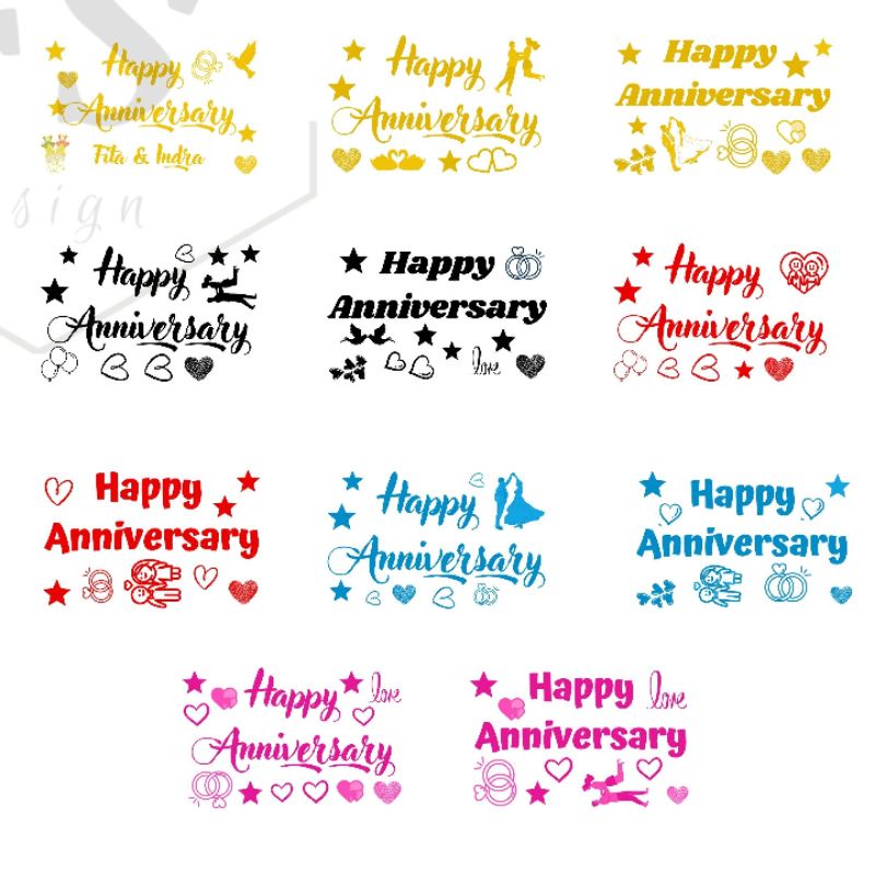 

stiker balon PVC happy anniversary