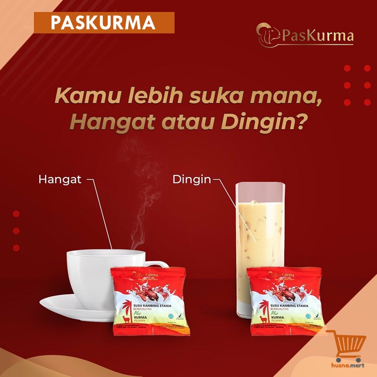 Susu Kambing Etawa Plus Kurma Premium PASKURMA Mini 1 Pouch isi 10 Pcs