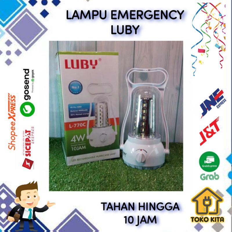 LAMPU EMERGENCY LUBY TAHAN 10 JAM