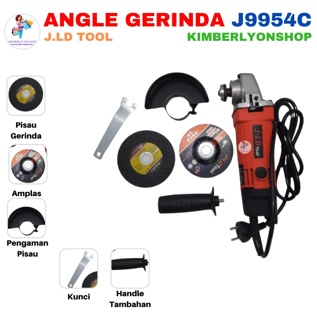 Kimberlyonshop Mesin Gerinda Angle Grinder J 9954 C JLD Tools