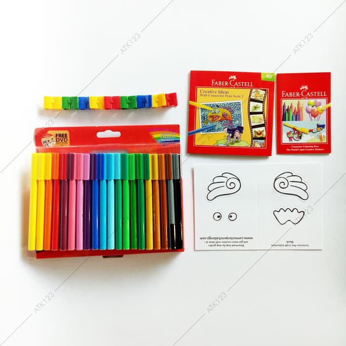 

Faber Castell Connector Pen - 20 Spidol Warna