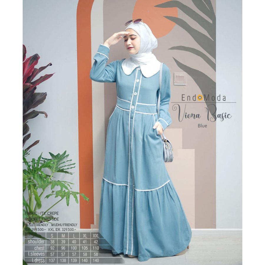 Gamis Endomoda Best Seller VIONA Original Dress Only