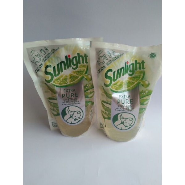 SUNLIGHT SABUN CUCI PIRING EXTRA PURE 720ML - BABY BOTTLE CLEANSER  LIQUID CLEANSER