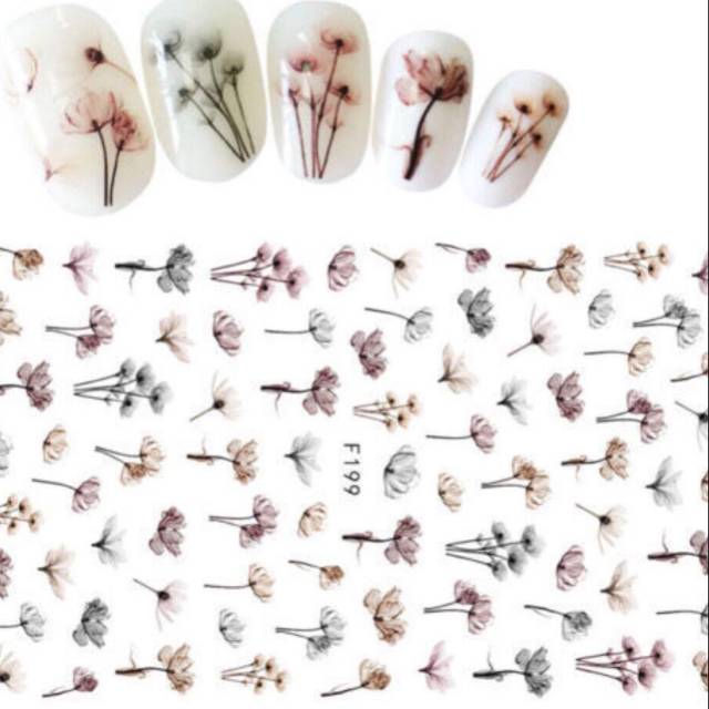 Stiker kuku nail art