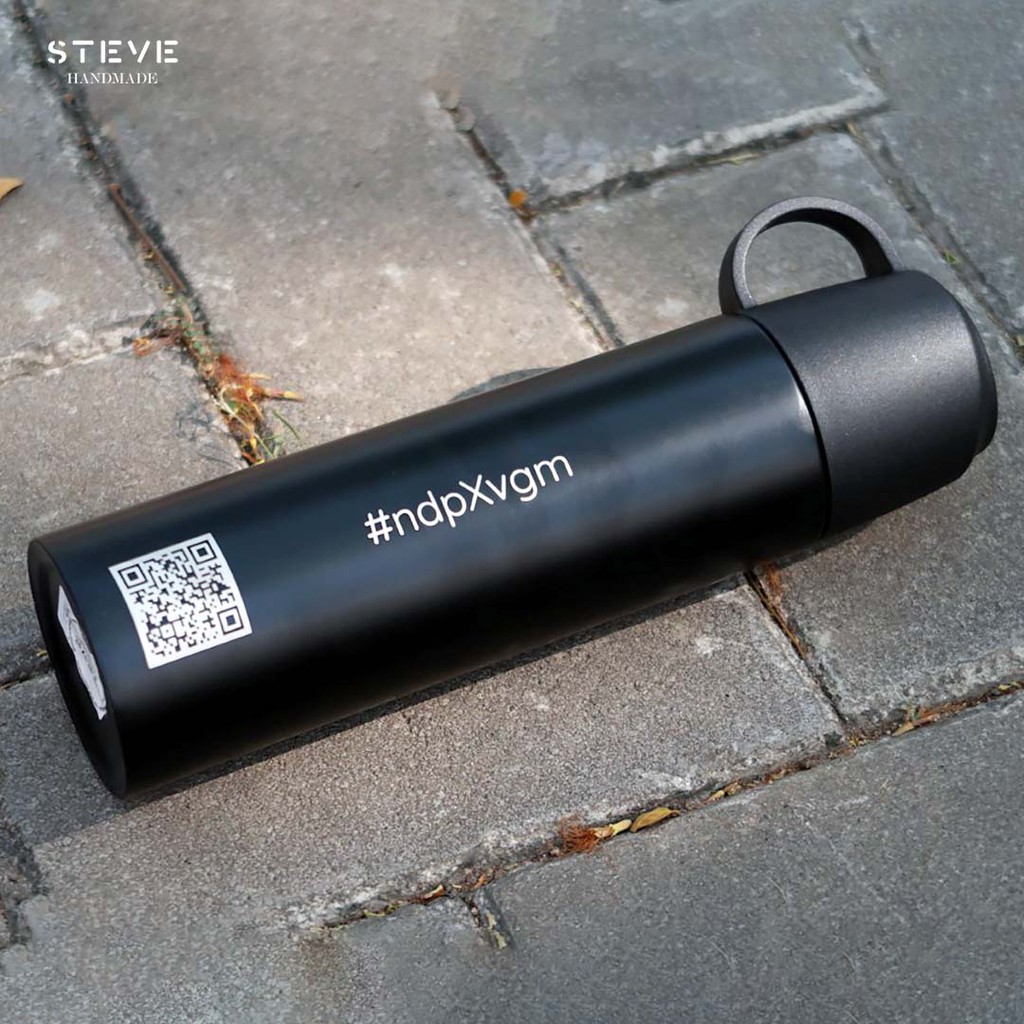 Botol minum stainless termos vacuum tumbler travel mug  TM0667 Black