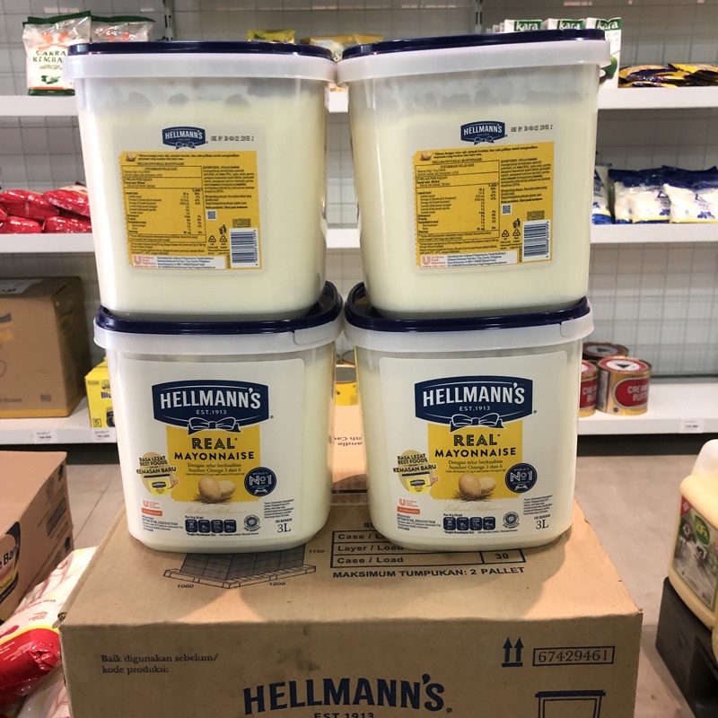 

Hellmanns Real Mayonnaise / Mayonaise / Mayones 3 Liter