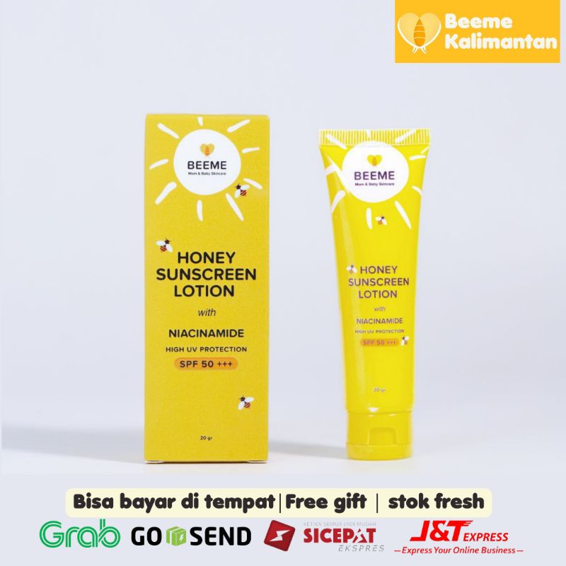 [RESELLER KALTIM] Beeme Honey Sunscreen Lotion With Niacinamide Spf 50+++