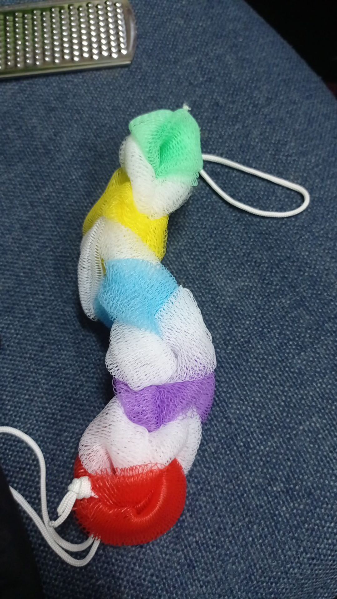 (hoko) Spon Mandi Spiral Panjang / Spons Mandi Bahan Nilon Panjang / Sponge Mandi Kepang