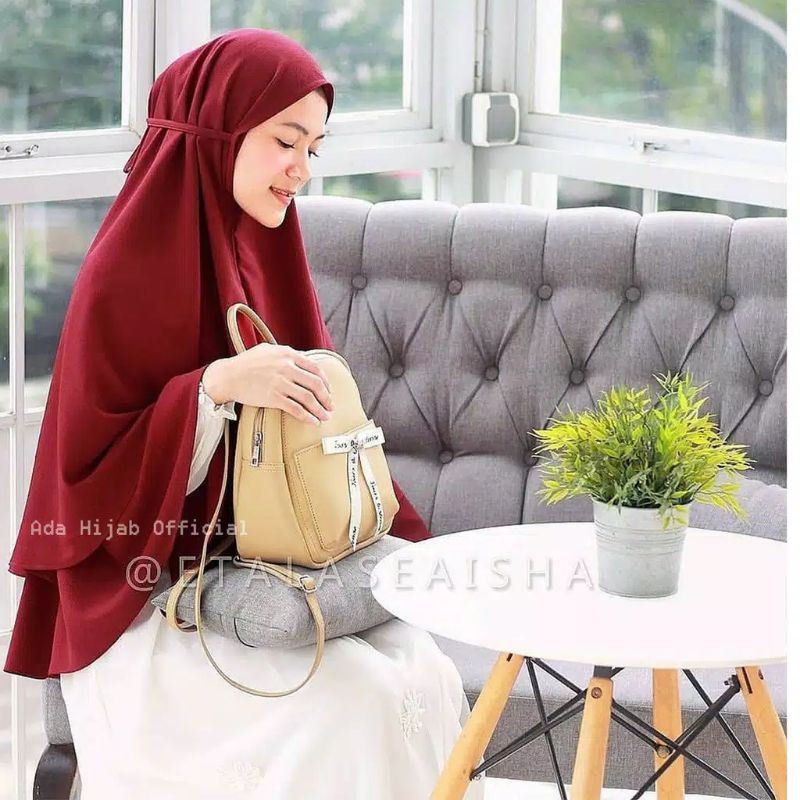 BERGO MARYAM JUMBO 2 LAYER/ JILBAB KHIMAR SYARI / KERUDUNG HIJAB XXL